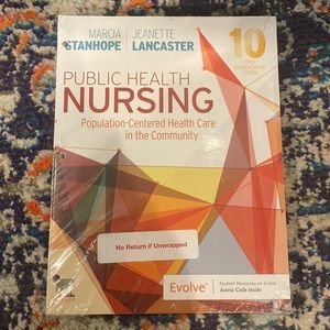 Public health nursing textbook unopened